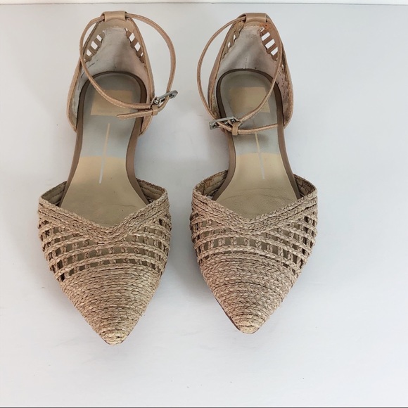 Dolce Vita Shoes - Dolce Vita Vero Cuoio Woven Ankle Strap Sandals